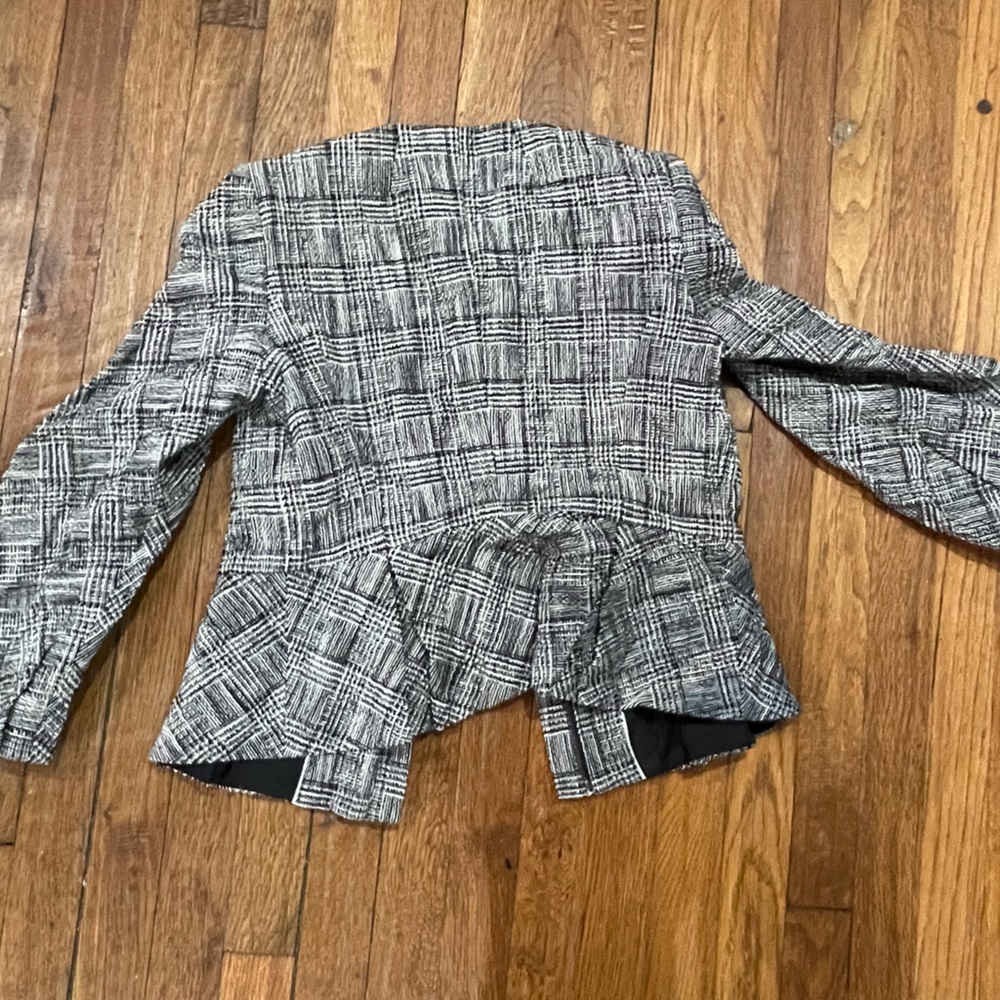 J. Crew Kids Black and White Plaid Blazer - Picture 5 of 5